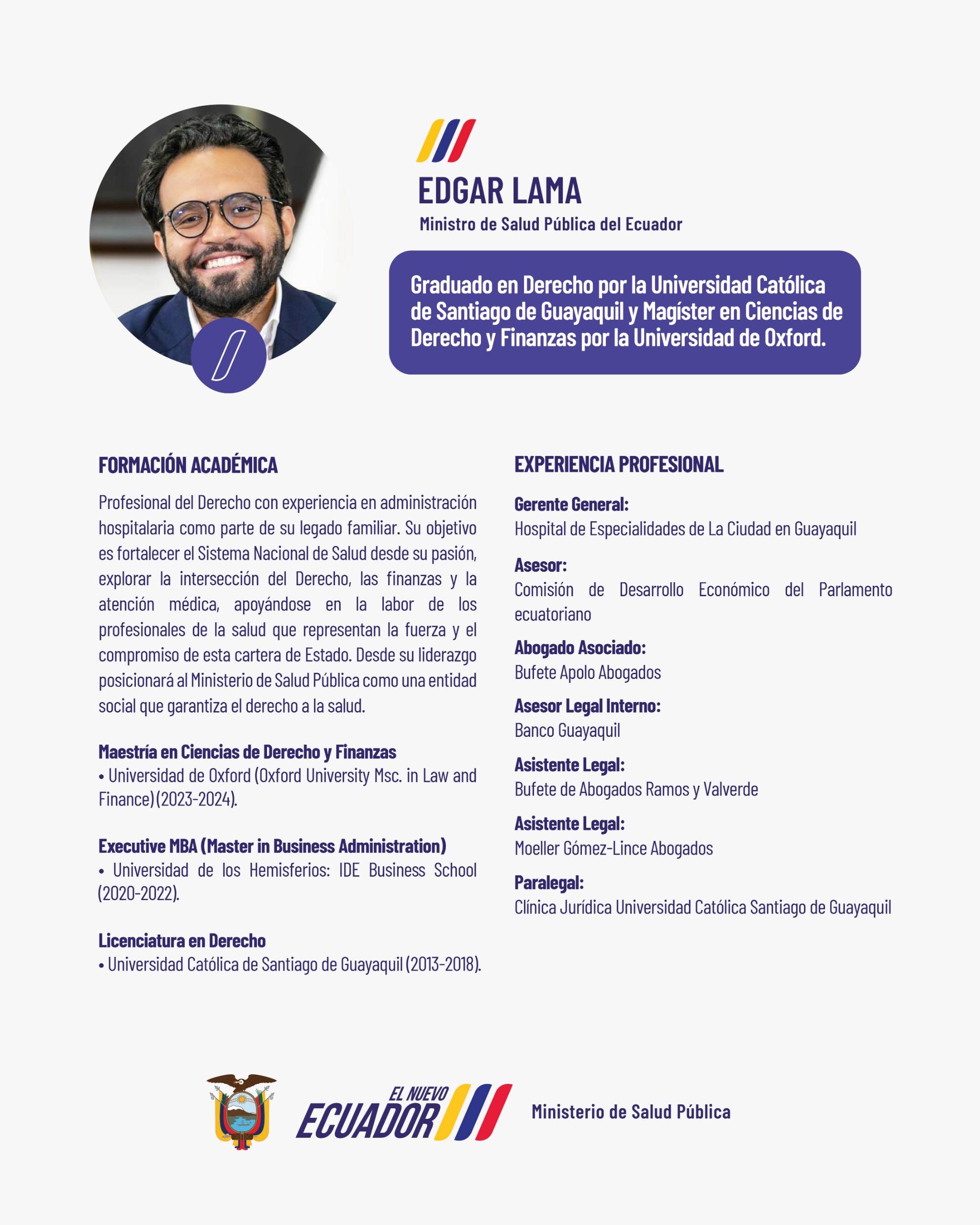 Mgs. Edgar José Lama
